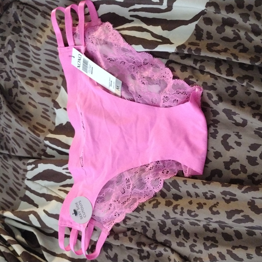 XOXO PINK LOVE XOXO PANTIES SIZE MEDIUM BRAND NEW NEVER WORN